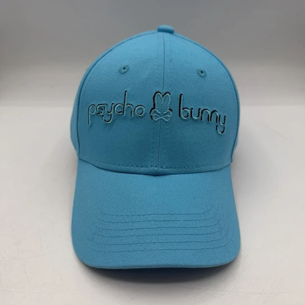 Psycho Bunny Louise Hat KIDS Strapback Adjustable‎ Aquarius Blue O/S Unisex NWT